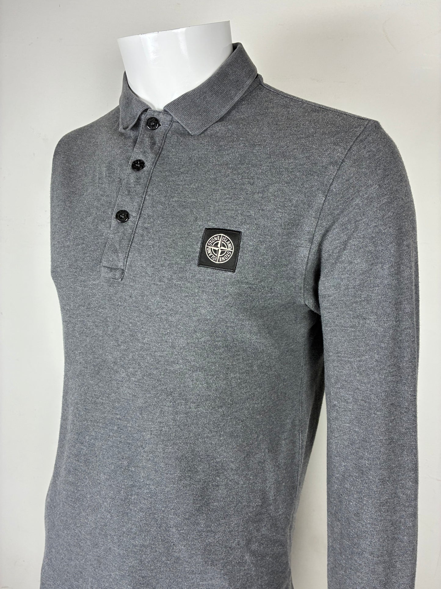 STONE ISLAND POLO LONGSLEEVE SLIM-FIT (M)