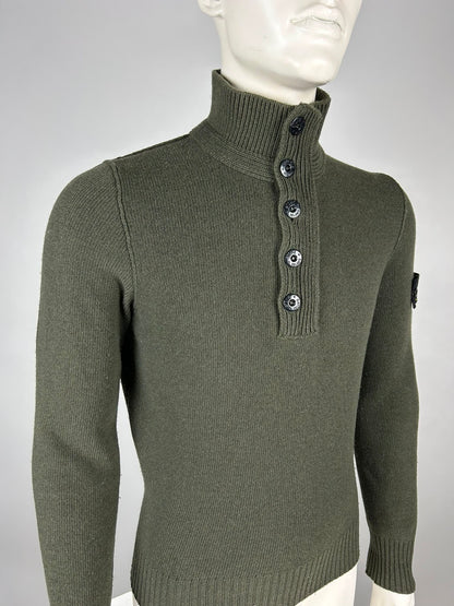 Stone Island Wool Knitwear Quarterzip (M)