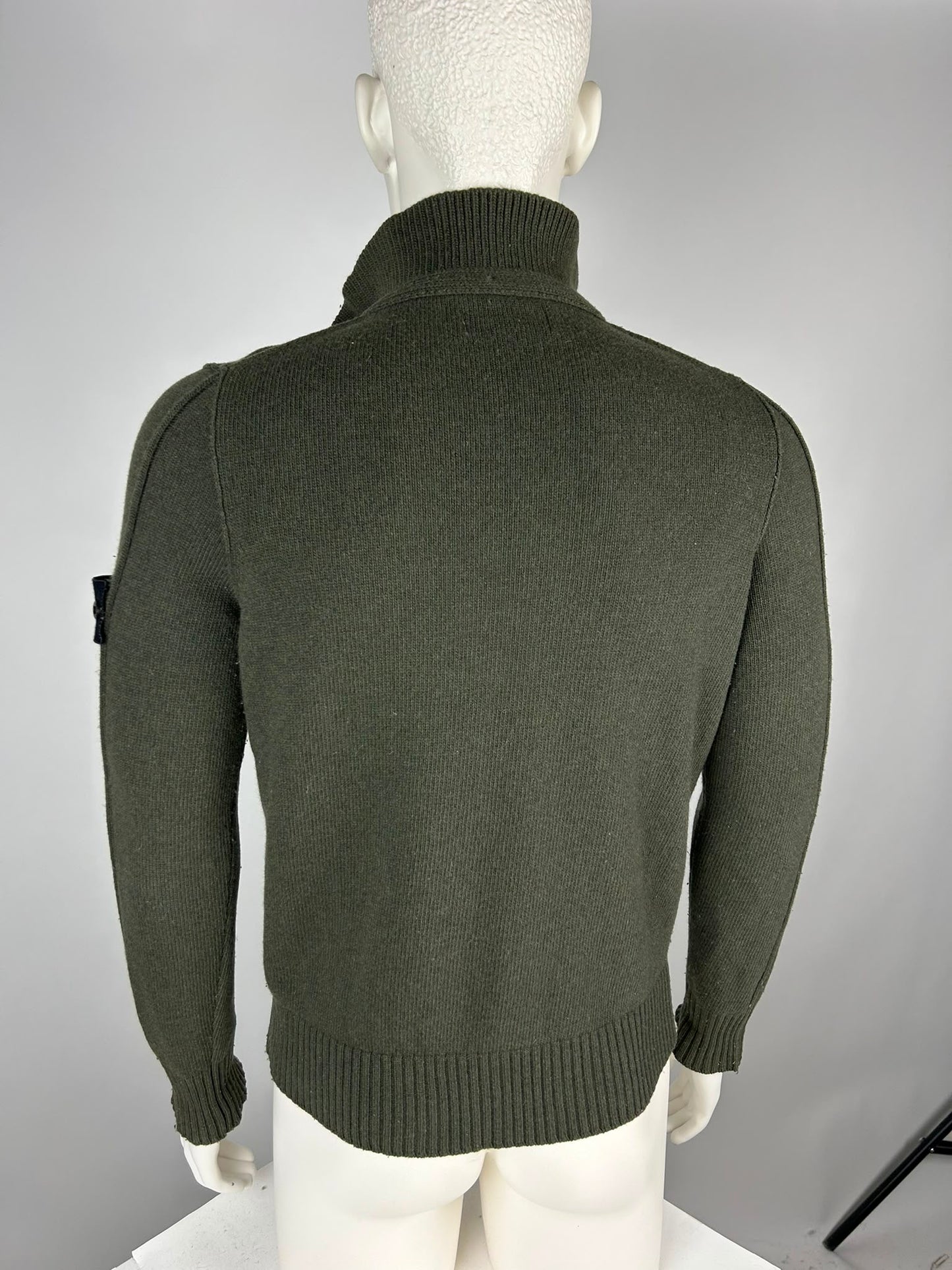 Stone Island Wool Knitwear Quarterzip (M)