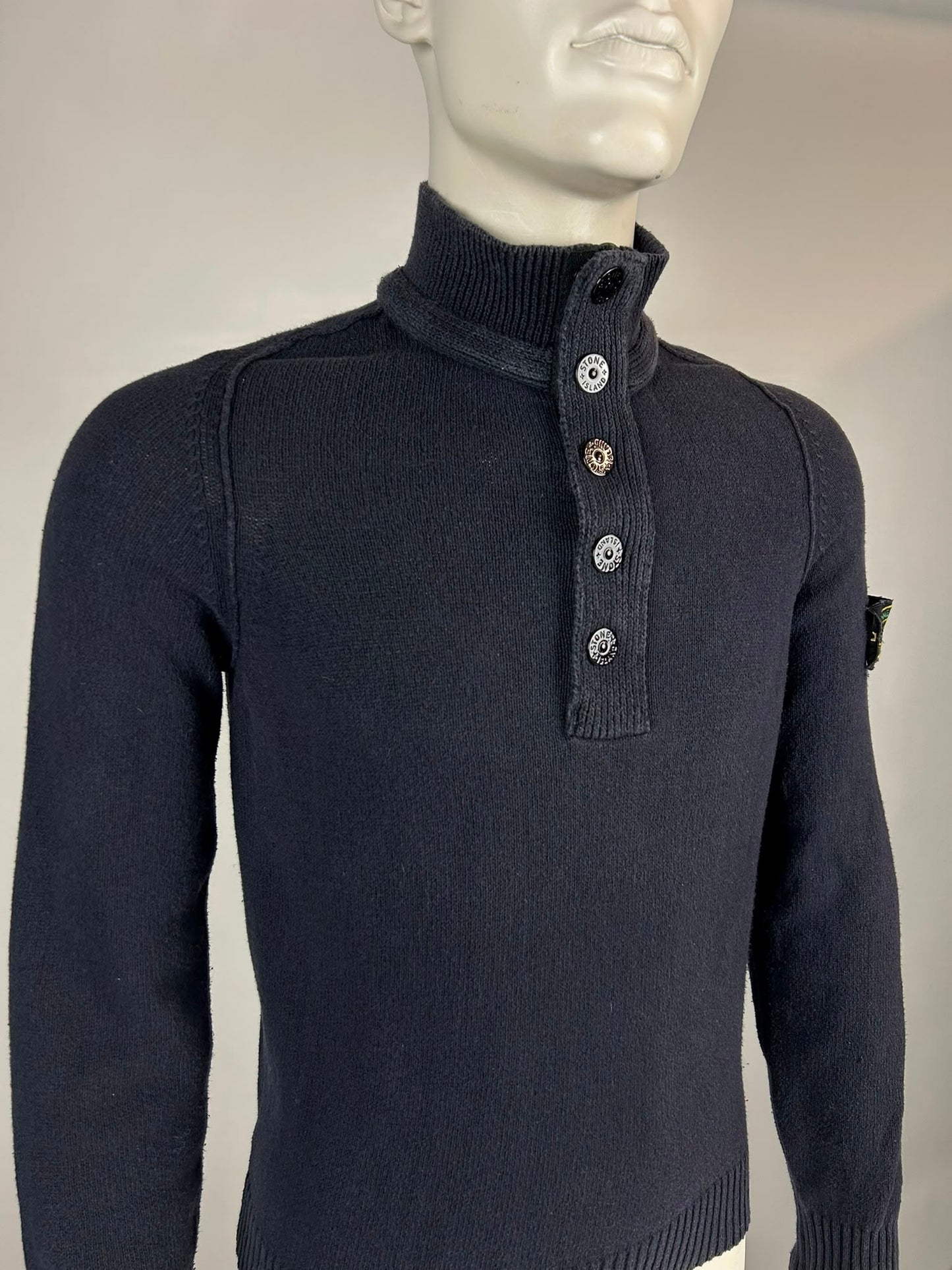 Stone Island Wool Knitwear Quarterzip (S)
