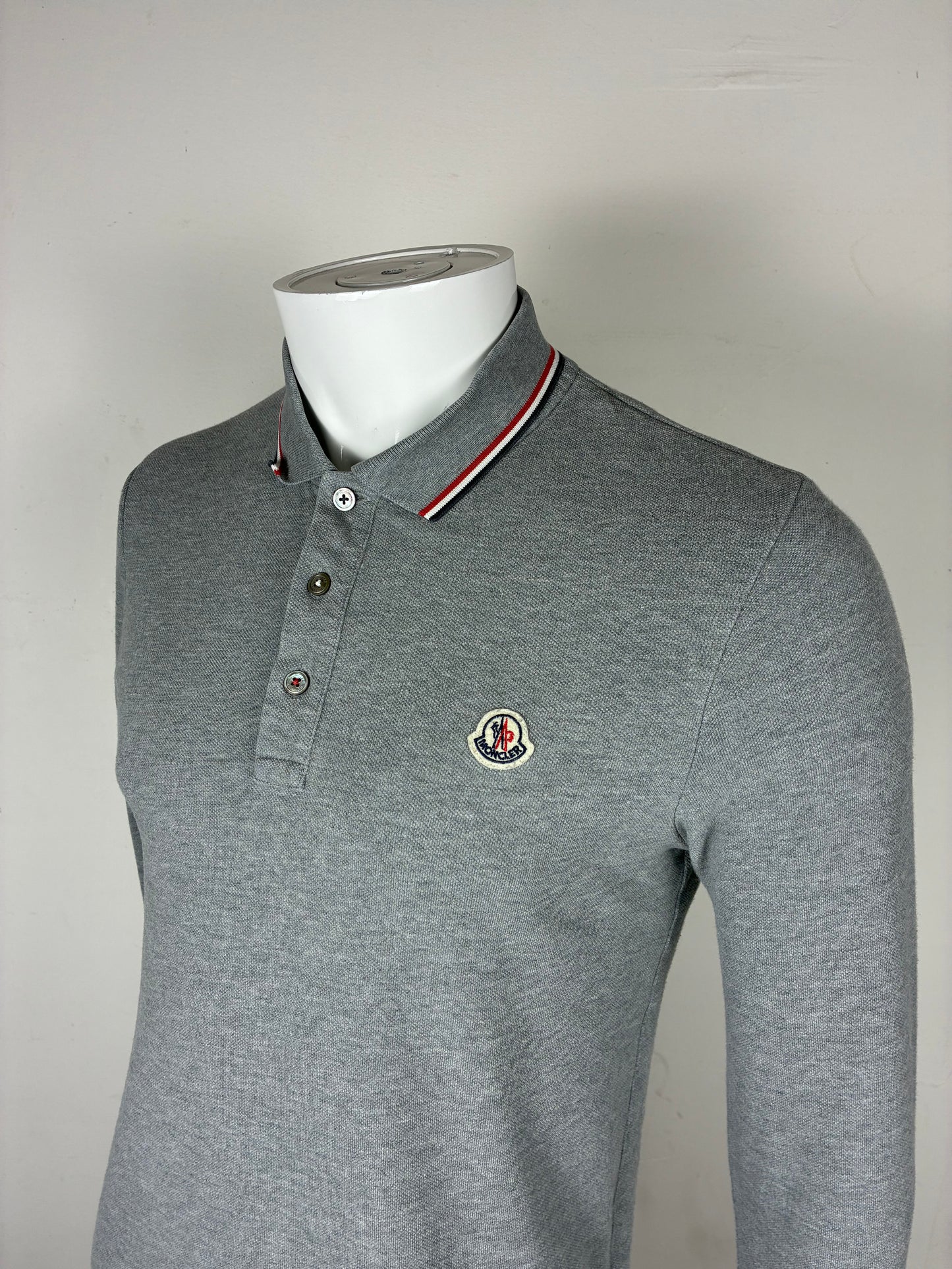MONCLER POLO LONGSLEEVE SLIM-FIT (S)