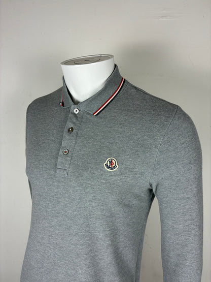 MONCLER POLO LONGSLEEVE SLIM-FIT (S)