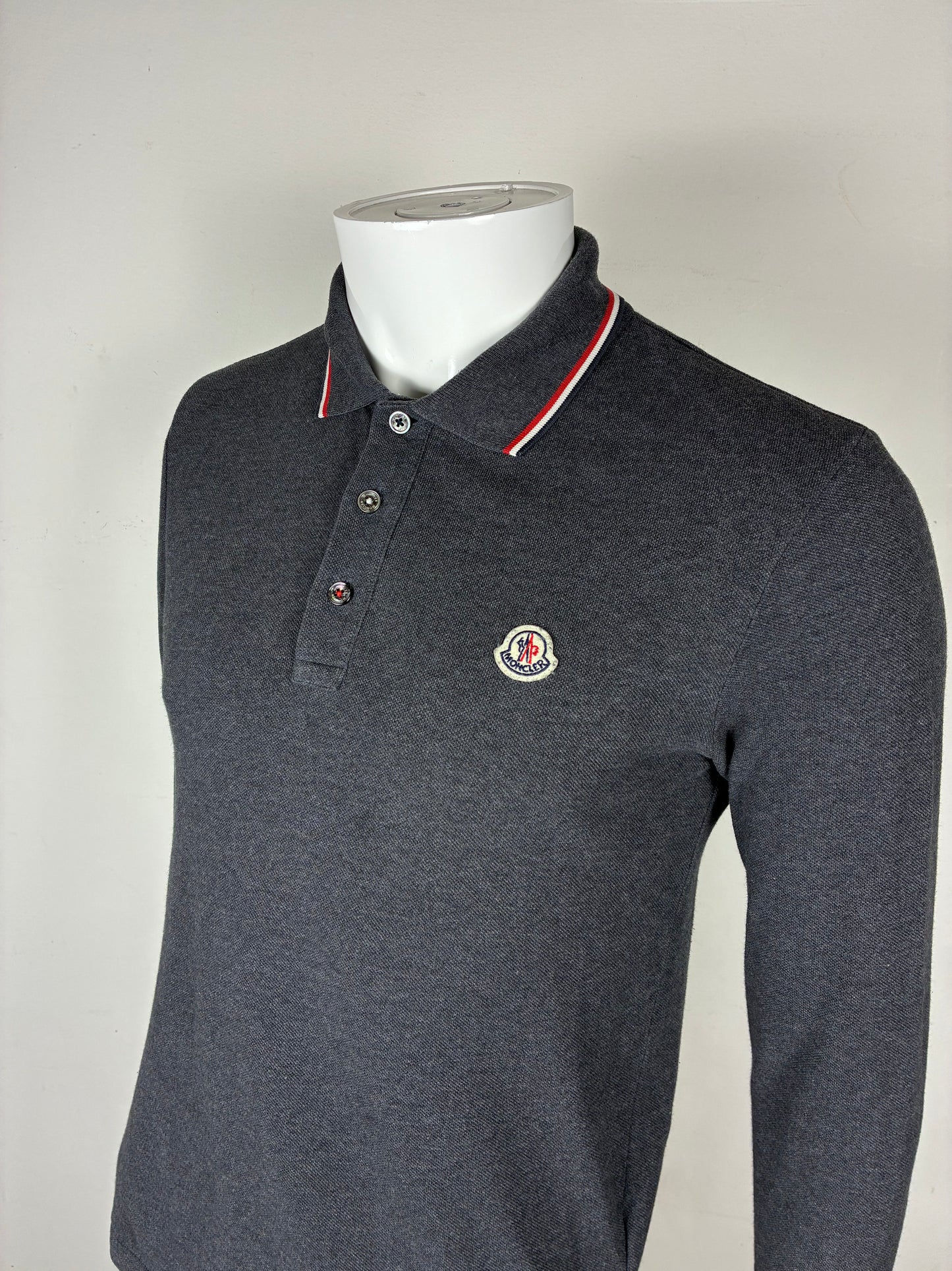 MONCLER POLO LONGSLEEVE SLIM-FIT (S)