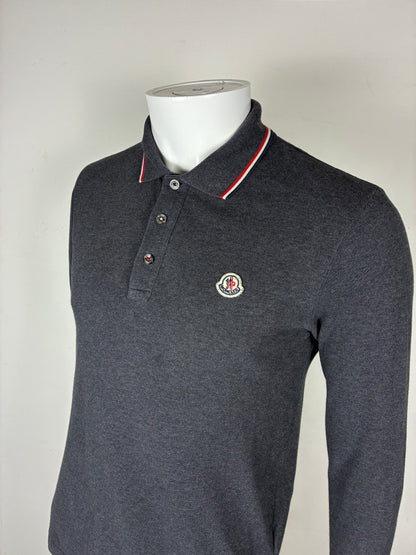 MONCLER POLO LONGSLEEVE SLIM-FIT (S)