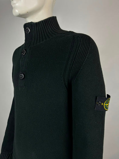 Stone Island Wool Knitwear Quarterzip (XL)