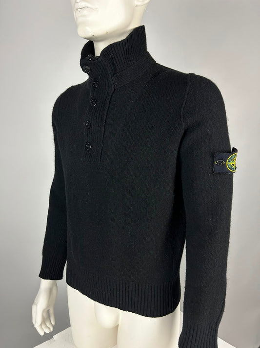 Stone Island Wool Knitwear Quarterzip (L)