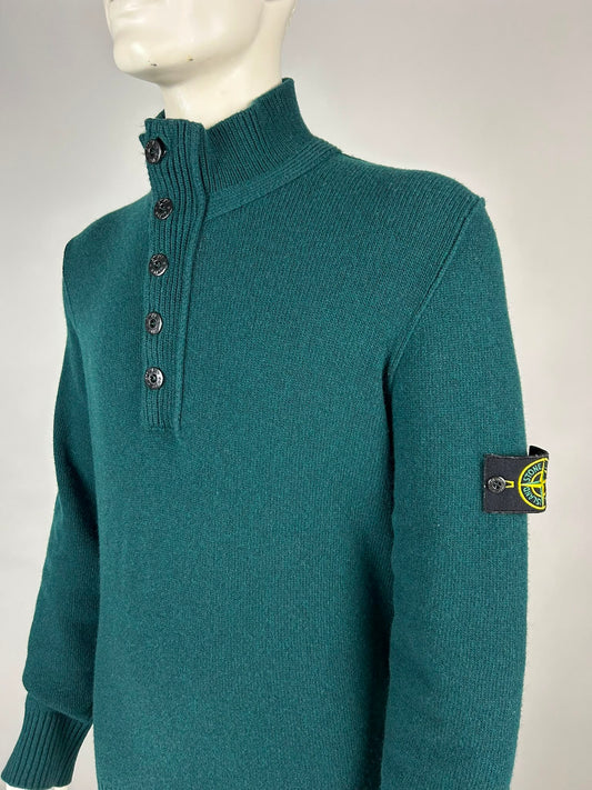 Stone Island Wool Knitwear Quarterzip (XXL)