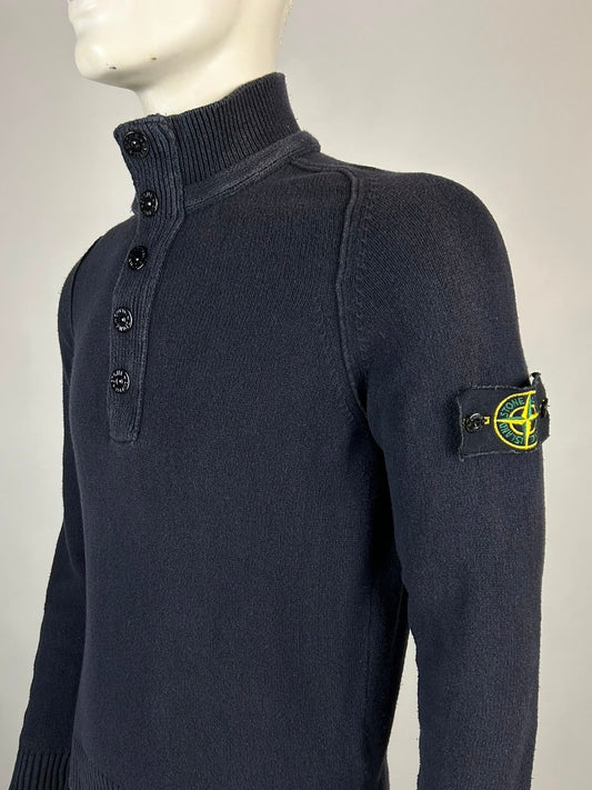 Stone Island Wool Knitwear Quarterzip (S)