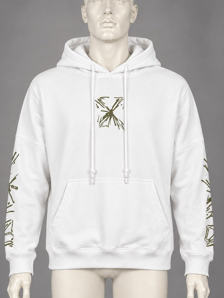 Off White Hooded Sweater (M)
