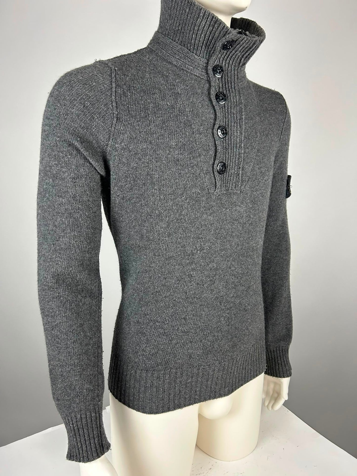 Stone Island Wool Knitwear Quarterzip (M)