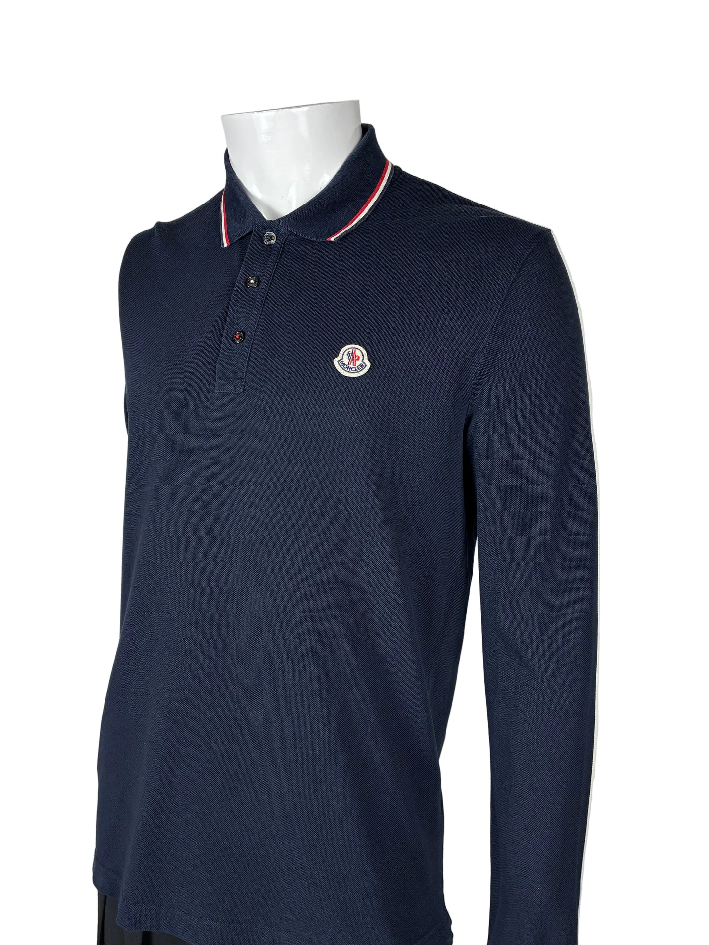 Moncler Polo Longsleeve Slim-Fit (XXL)