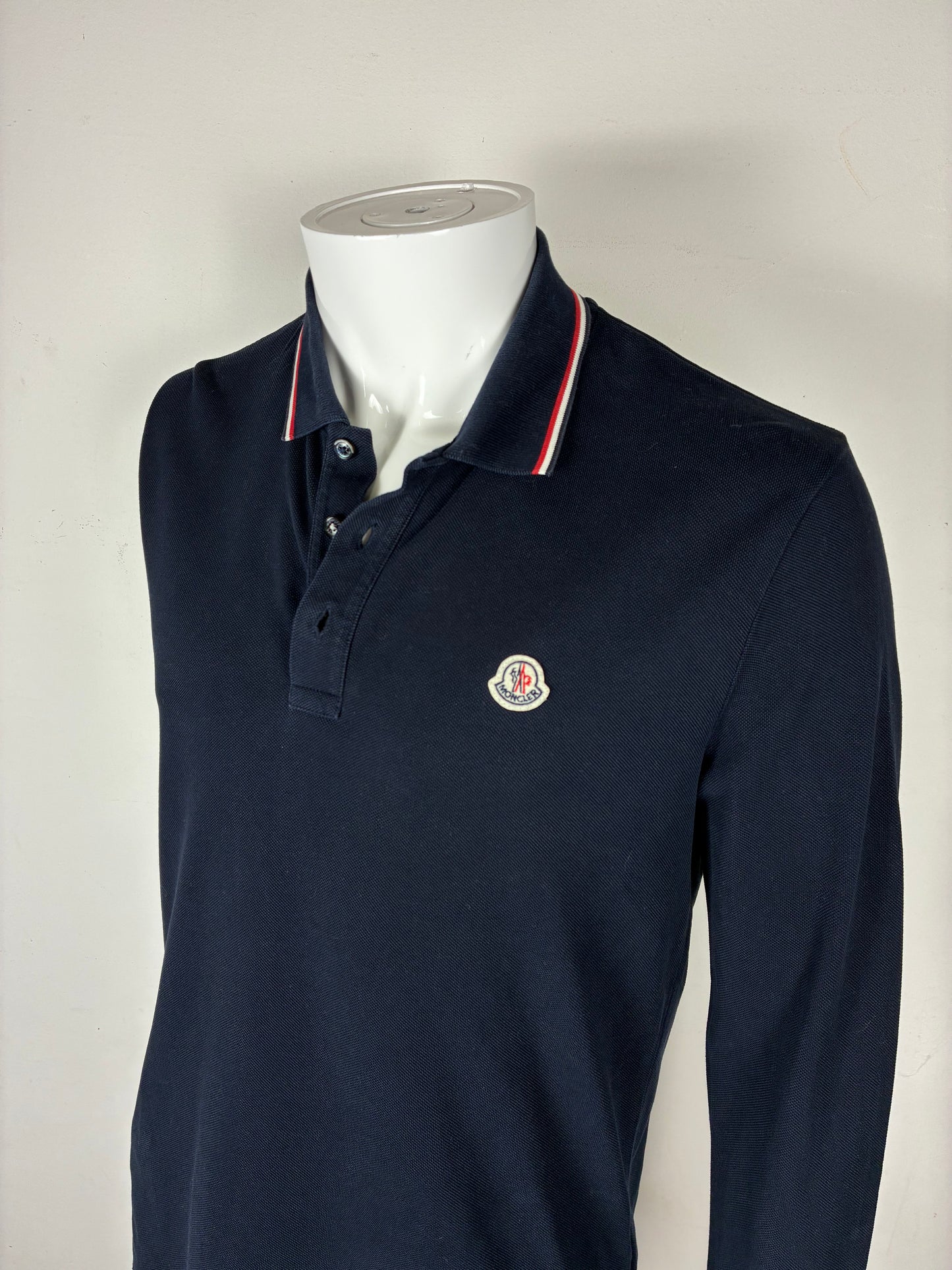 Moncler Polo Longsleeve Slim-Fit (XXL)