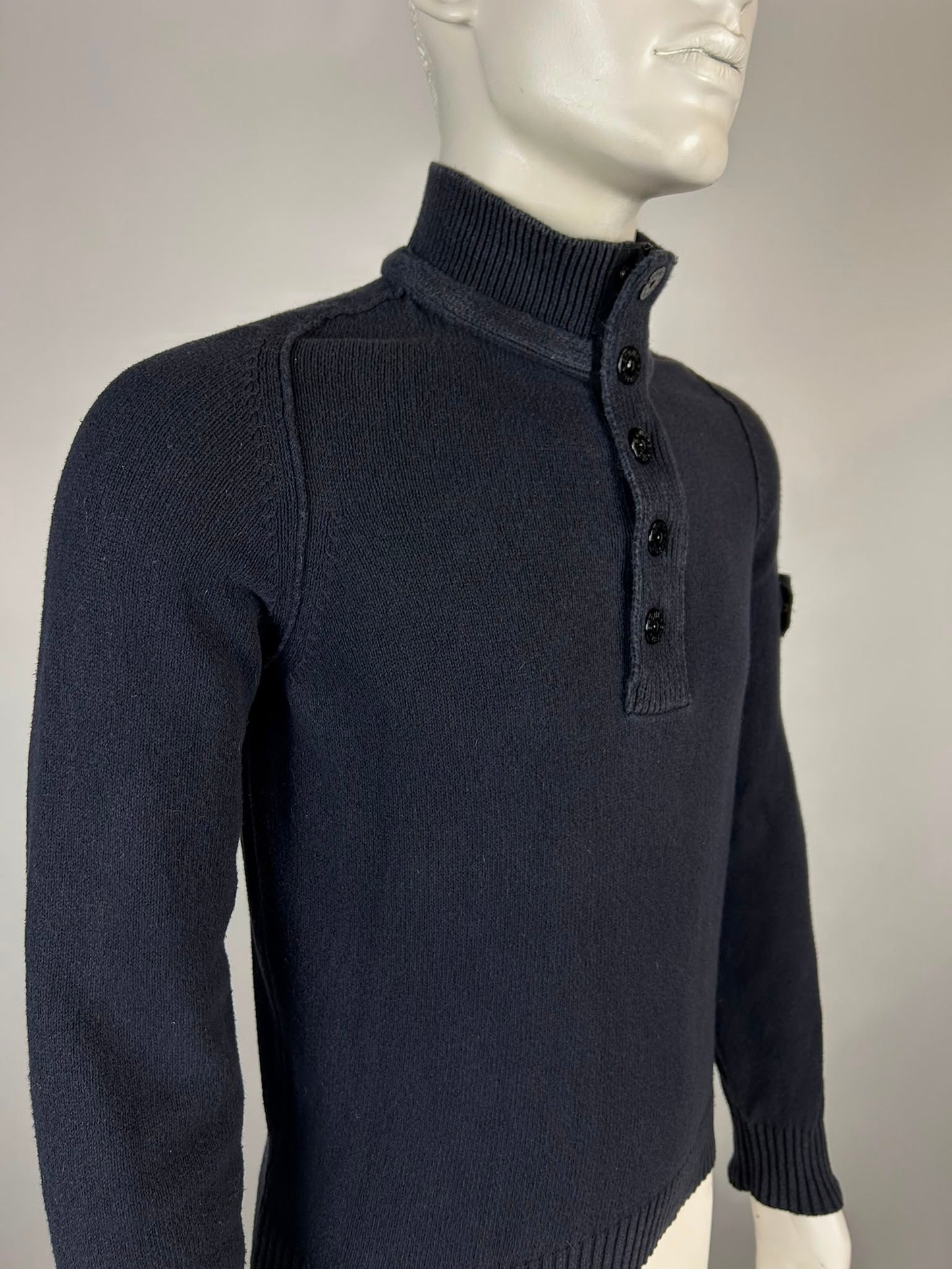 Stone Island Wool Knitwear Quarterzip (S)