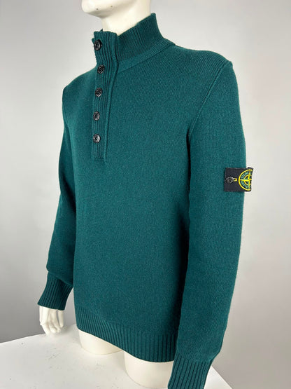 Stone Island Wool Knitwear Quarterzip (XXL)