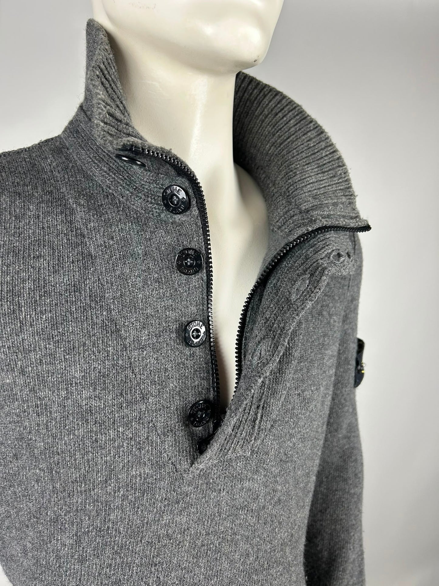 Stone Island Wool 1/4 Zip (XL)